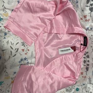 Satin pink bolero